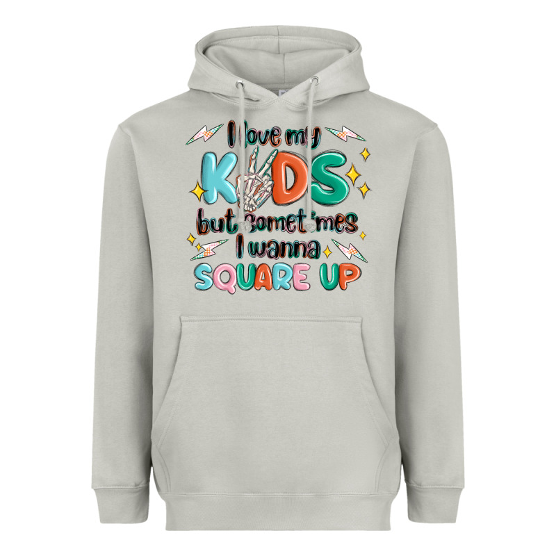 I Love My Kids But Sometimes I Wanna Square Up Heavyweight Hoodie by MaliasSmallBusiness | Teevron