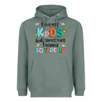 Sage i love my kids but sometimes i wanna square up Heavyweight Hoodie - MaliasSmallBusiness