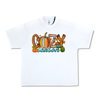 White cozy season Urban Heavy Tee - RacoonDesign