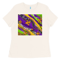 Bone mardi gras fleur delis leopard and cowhide Ladies Tee - AdoDesignShop