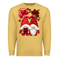 Antique Gold valentines day gnomies Premium Sweatshirt - NancyCooperArtShop
