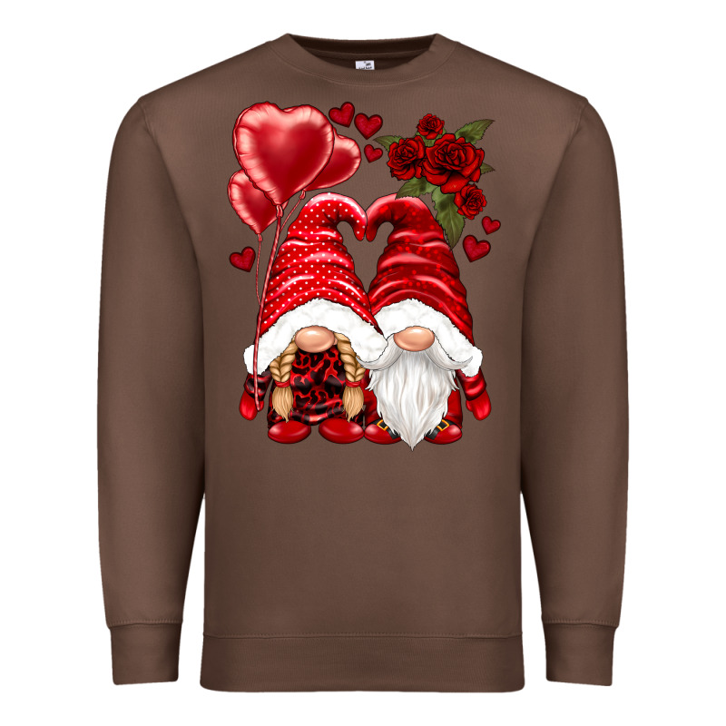 Valentines Day Gnomies Premium Sweatshirt by NancyCooperArtShop | Teevron
