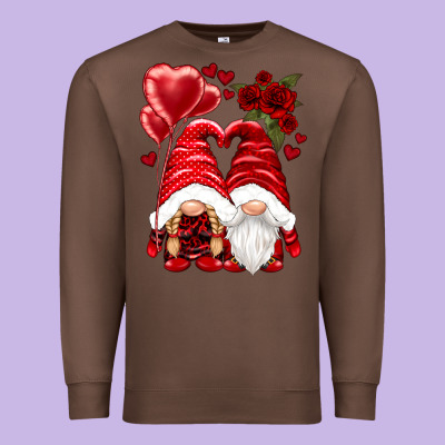Valentines Day Gnomies Premium Sweatshirt Designed By Nancycooperartshop