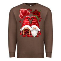 Chestnut valentines day gnomies Premium Sweatshirt - NancyCooperArtShop