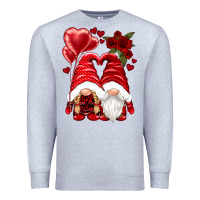 Heather Grey valentines day gnomies Premium Sweatshirt - NancyCooperArtShop