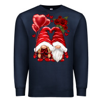Navy valentines day gnomies Premium Sweatshirt - NancyCooperArtShop