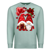Seafoam valentines day gnomies Premium Sweatshirt - NancyCooperArtShop