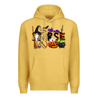 Antique Gold Halloween Nurse Premium Hoodie - LillyAllenDesigns