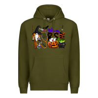 Army Green Halloween Nurse Premium Hoodie - LillyAllenDesigns