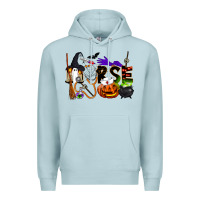 Blue Mist Halloween Nurse Premium Hoodie - LillyAllenDesigns