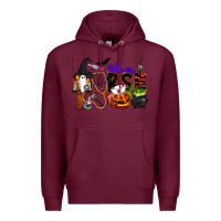 Burgundy Halloween Nurse Premium Hoodie - LillyAllenDesigns