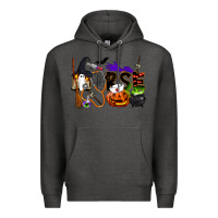 Charcoal Heather Halloween Nurse Premium Hoodie - LillyAllenDesigns