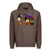 Coffee Halloween Nurse Premium Hoodie - LillyAllenDesigns