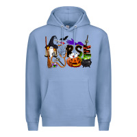 Colony Blue Halloween Nurse Premium Hoodie - LillyAllenDesigns
