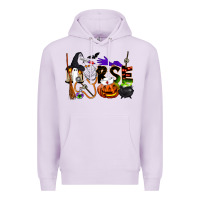 Lilac Halloween Nurse Premium Hoodie - LillyAllenDesigns