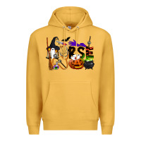 Mustard Halloween Nurse Premium Hoodie - LillyAllenDesigns
