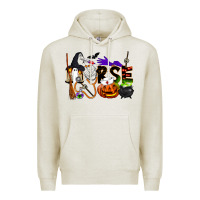 Oatmeal Heather Halloween Nurse Premium Hoodie - LillyAllenDesigns