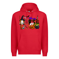 Red Halloween Nurse Premium Hoodie - LillyAllenDesigns
