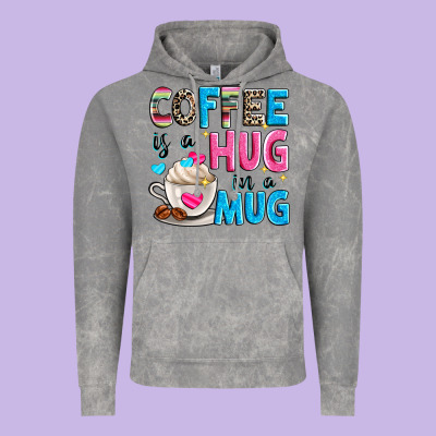 Coffee Is A Hug In A Vintage Hoodie Designed By Zillion Design Studio