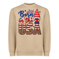 Mushroom Born in the USA gnome Heavyweight Sweatshirt - Neo Western