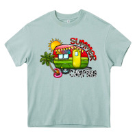 Arona summer camping Heavy Core Tee - CowhideDigitalArt