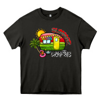 Asphalt summer camping Heavy Core Tee - CowhideDigitalArt
