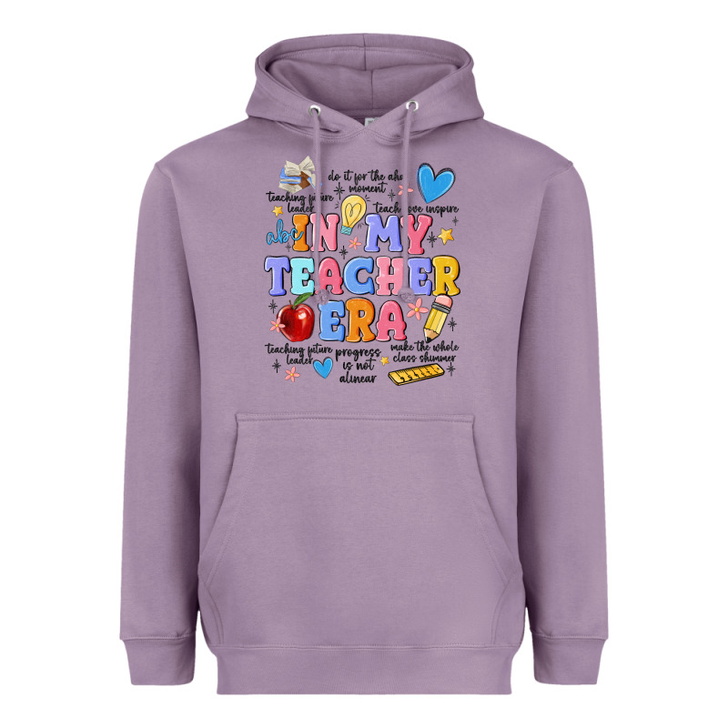 In My Teacher Era Heavyweight Hoodie by MaliasSmallBusiness | Teevron