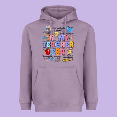 In My Teacher Era Heavyweight Hoodie Designed By Maliassmallbusiness