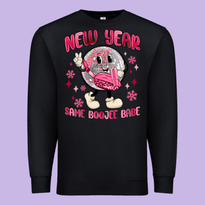 New Year Same Boojee Babe Premium Sweatshirt Designed By Maliassmallbusiness