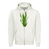 Snake Plant Zipper Hoodie | Teevron
