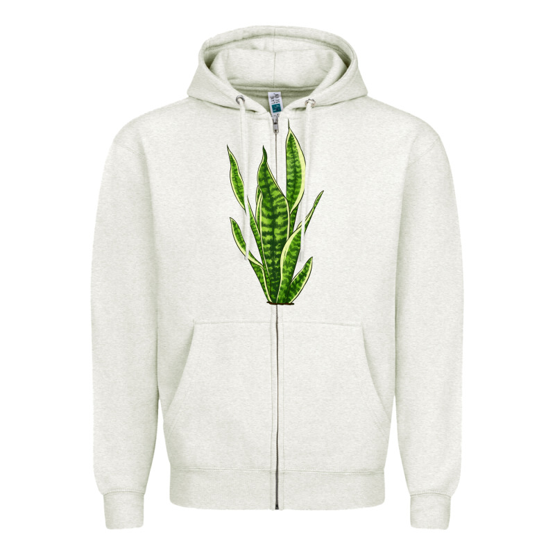 Snake Plant Zipper Hoodie by LillyAllenDesigns | Teevron
