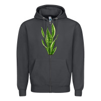Smoke snake plant Zipper Hoodie - LillyAllenDesigns