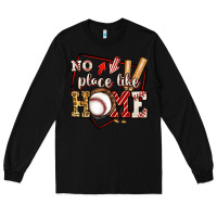Black no place like home baseball Long Sleeve Tee - Jasminsmagicworld
