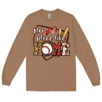Toasted Coconut no place like home baseball Long Sleeve Tee - Jasminsmagicworld