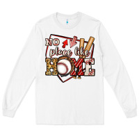 White no place like home baseball Long Sleeve Tee - Jasminsmagicworld