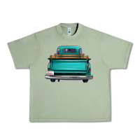 Oil Green western truck back view 2 Urban Heavy Tee - FaDigitalArtStudio
