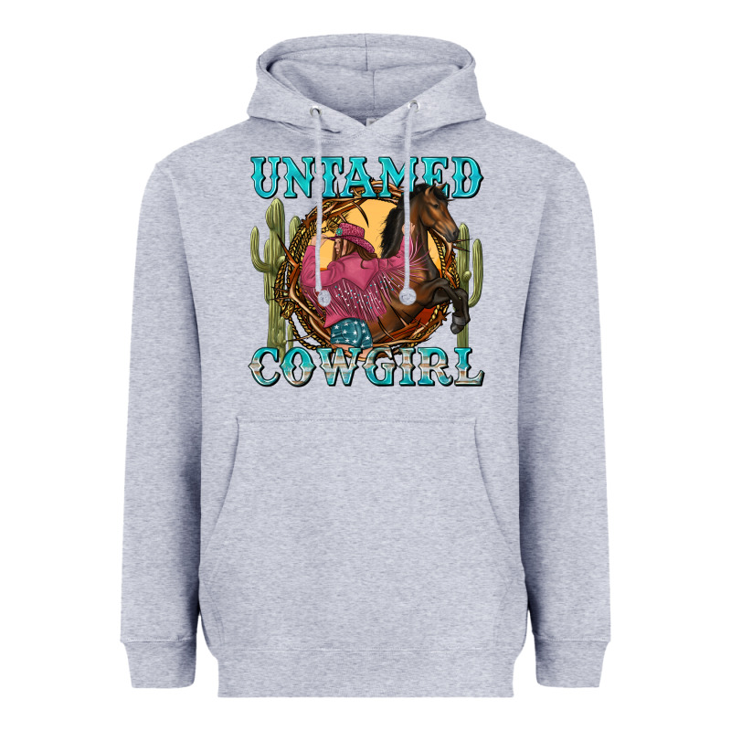 Untamed Cowgirl Heavyweight Hoodie by NancyCooperArtShop | Teevron
