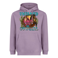 Lavender untamed cowgirl Heavyweight Hoodie - NancyCooperArtShop