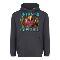 Smoke untamed cowgirl Heavyweight Hoodie - NancyCooperArtShop