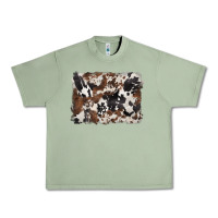 Oil Green black and brown cowhide background Urban Heavy Tee - BarkalooDesign