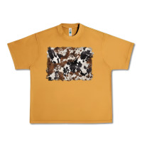 Peanut Butter black and brown cowhide background Urban Heavy Tee - BarkalooDesign