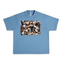 Pebble Blue black and brown cowhide background Urban Heavy Tee - BarkalooDesign