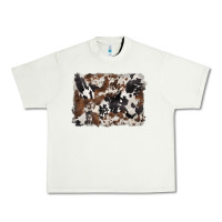 Pistachio black and brown cowhide background Urban Heavy Tee - BarkalooDesign
