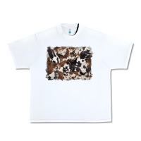 White black and brown cowhide background Urban Heavy Tee - BarkalooDesign