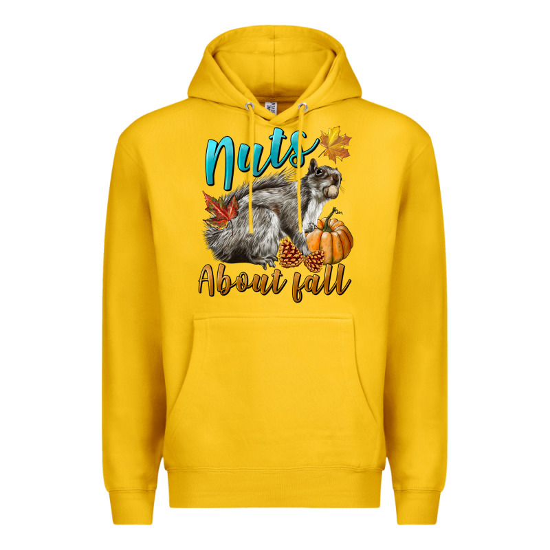 Nuts About Fall Squirrel Premium Hoodie by LillyAllenDesigns | Teevron