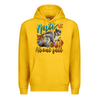 Lemon Nuts About Fall Squirrel Premium Hoodie - LillyAllenDesigns