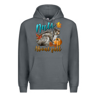Rock Nuts About Fall Squirrel Premium Hoodie - LillyAllenDesigns