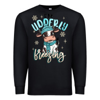 Black i'm udderly freezing baby cow Premium Sweatshirt - MaliasSmallBusiness