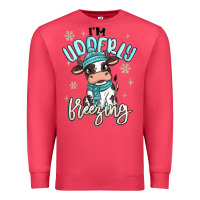 Cardinal i'm udderly freezing baby cow Premium Sweatshirt - MaliasSmallBusiness