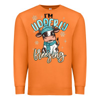 Carrot i'm udderly freezing baby cow Premium Sweatshirt - MaliasSmallBusiness